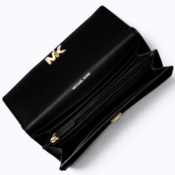 NEW MICHAEL KORS Large Black Leather Wallet - Picture 9 of 10